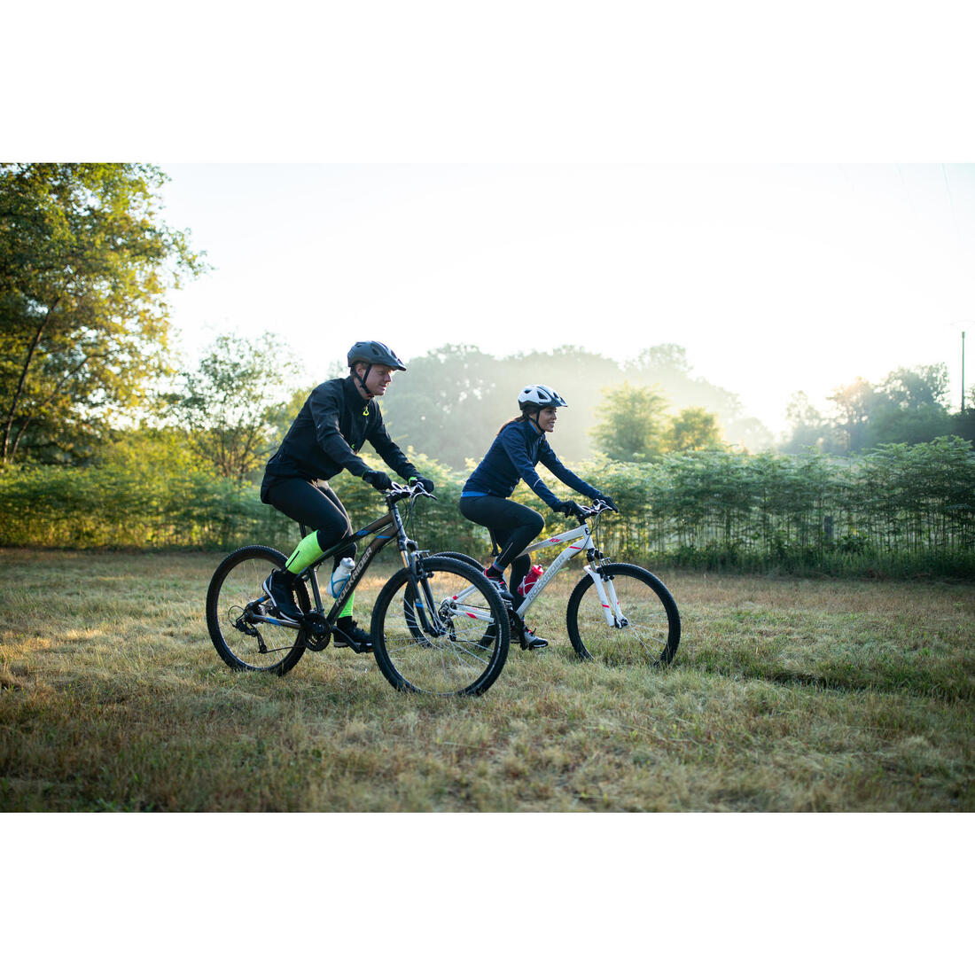 VÉLO VTT ST 100 FEMME BLANC ROSE 27,5"