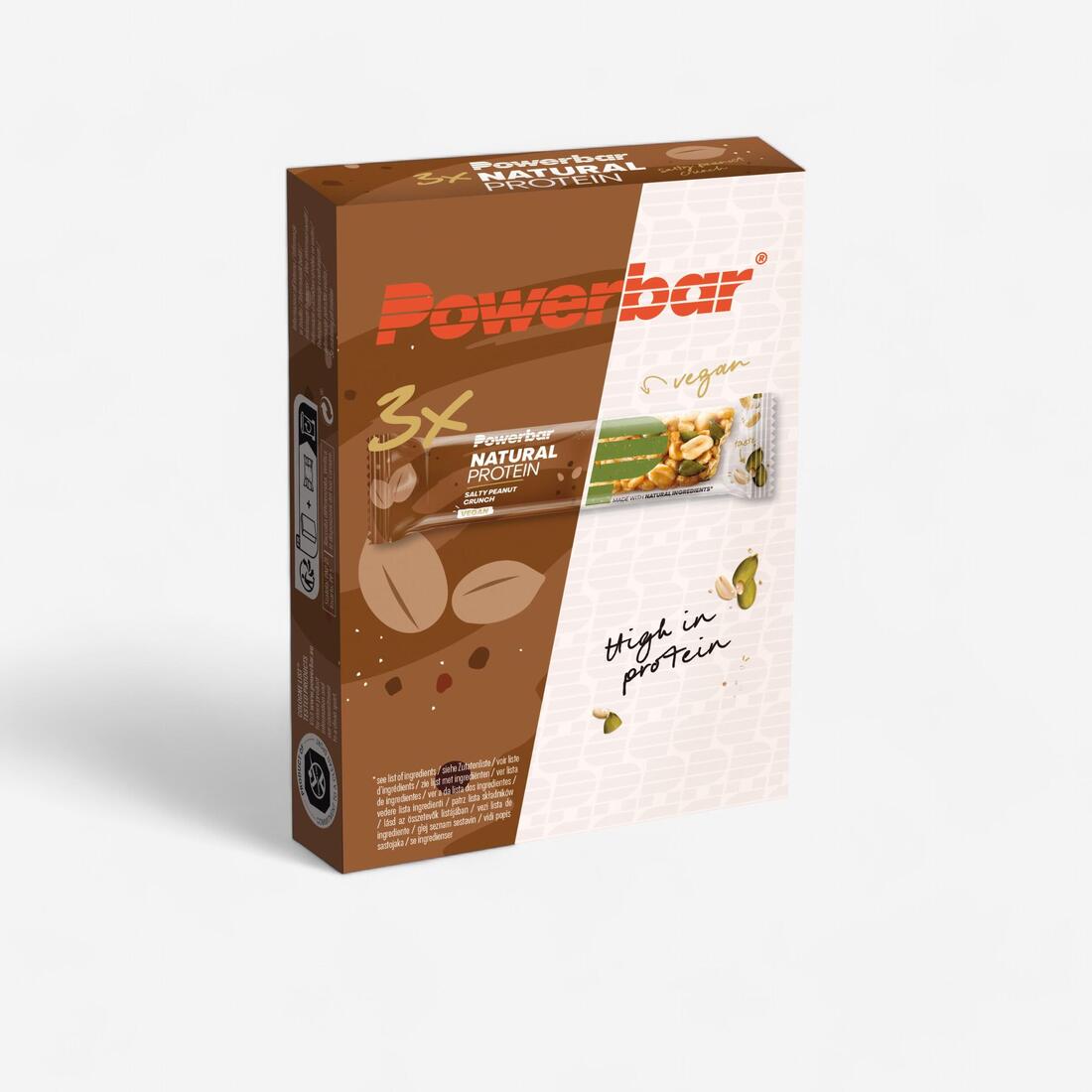 Powerbar Barre Protéine Naturelle  Cacahuète salée Crunch (3x40 g) – Default