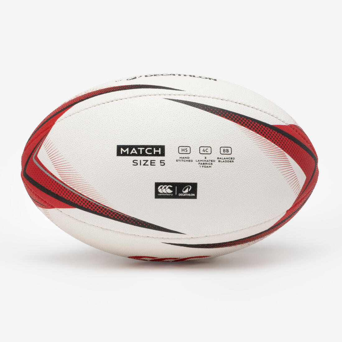 Ballon de rugby de match taille 5, Decathlon | Canterbury noir