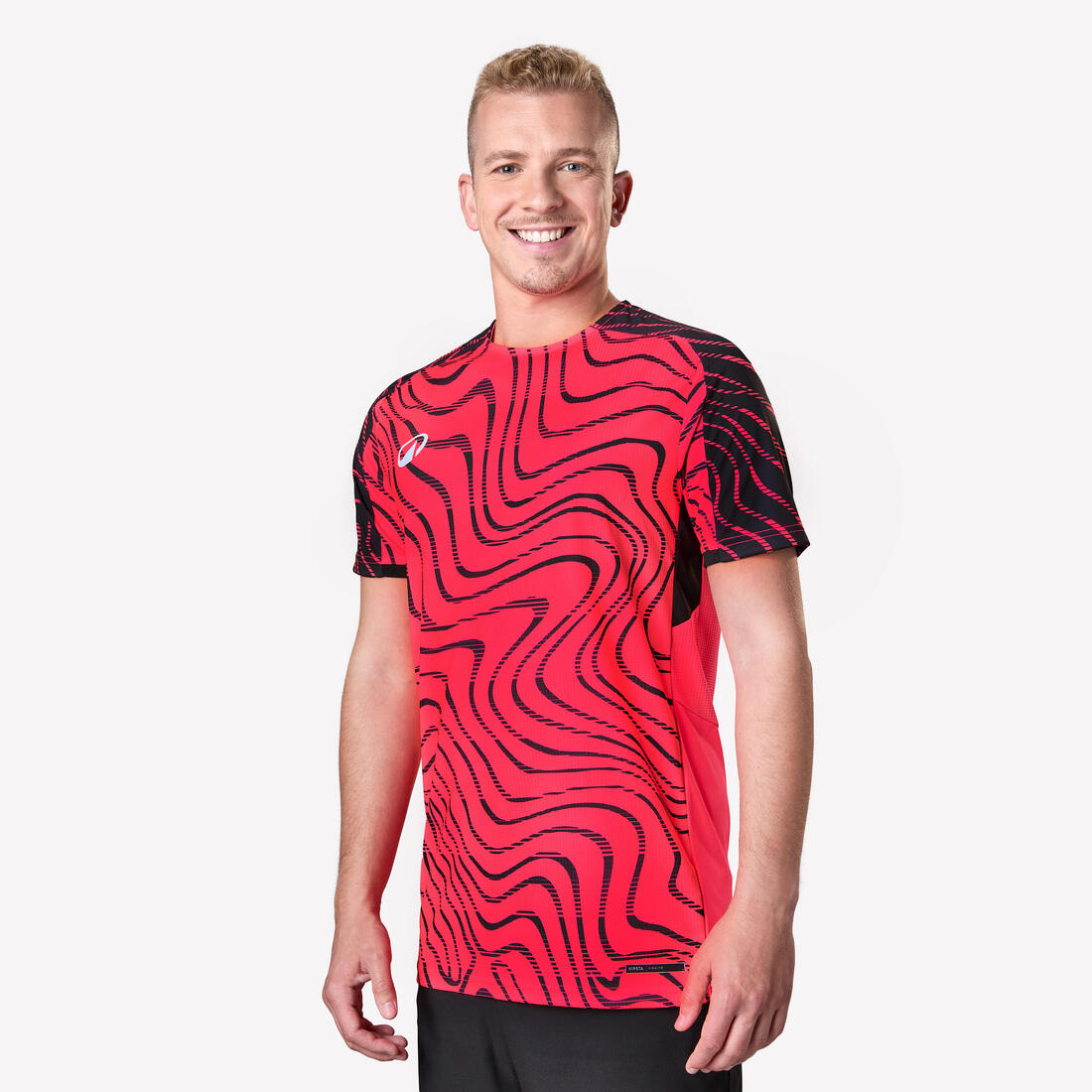 MAILLOT DE FOOTBALL ADULTE MANCHES COURTES VIRALTO TOPO ROSE FLUO &