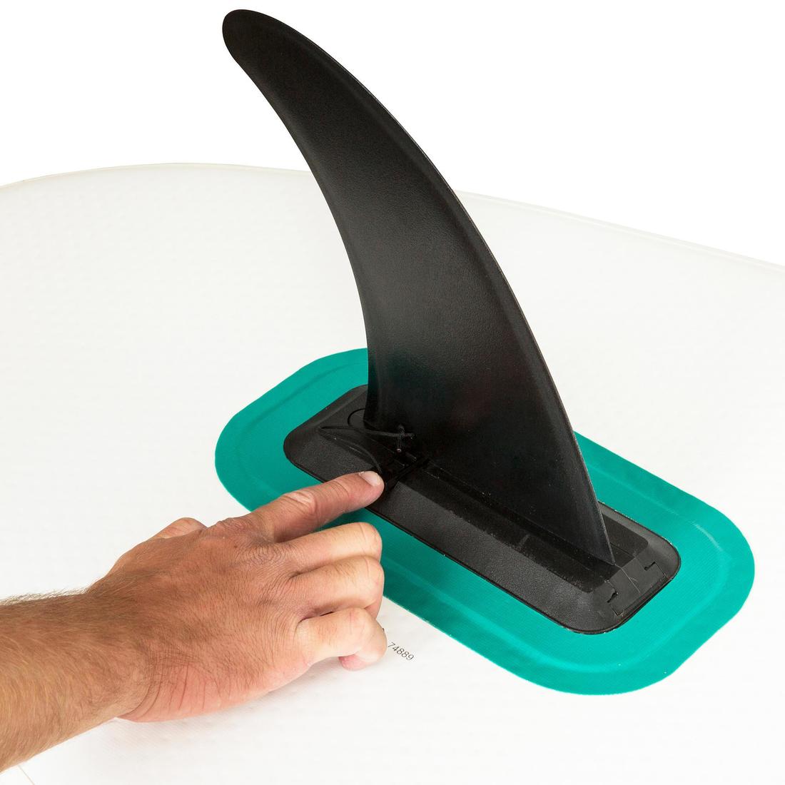 Aileron standard rail glissière stand up paddle gonflable noir