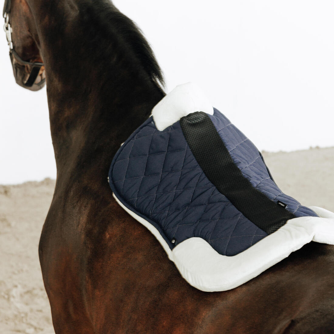 AMORTISSEUR CHEVAL ET PONEY MOUTON SYNTHETIQUE ROUGE GRENAT 500