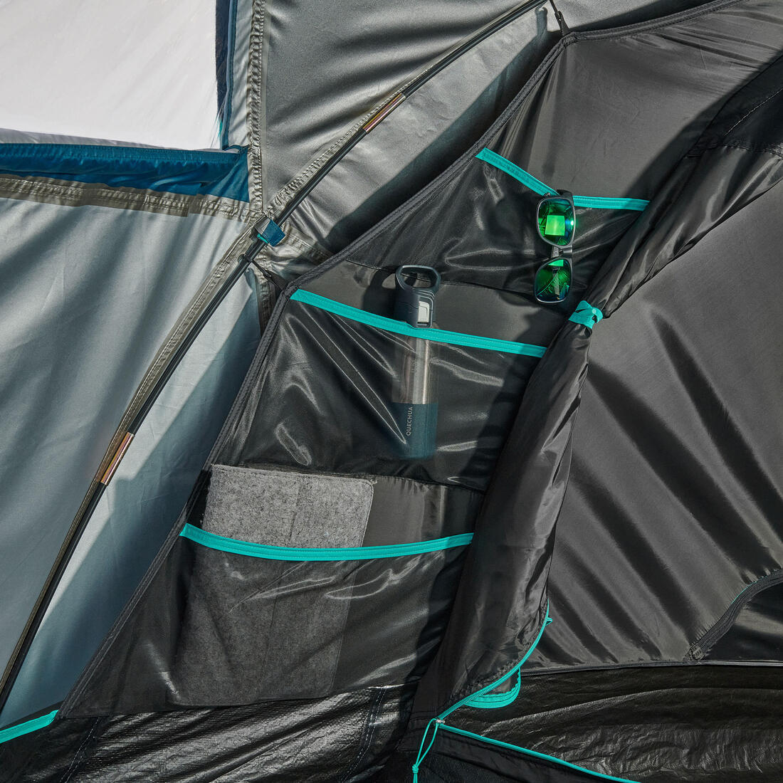 Tente de camping 3 places, MH100 XL Fresh & Black