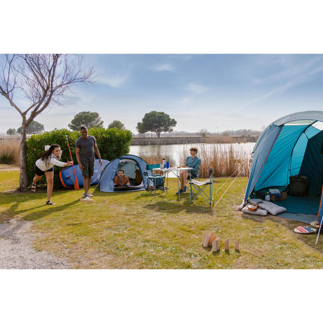 Tente de camping instantanée 2 places, 2 Seconds