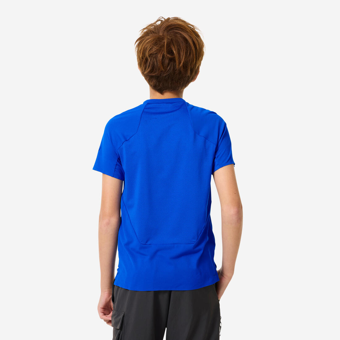 T shirt de randonnée enfant mh550 bleu 7-15 ans
