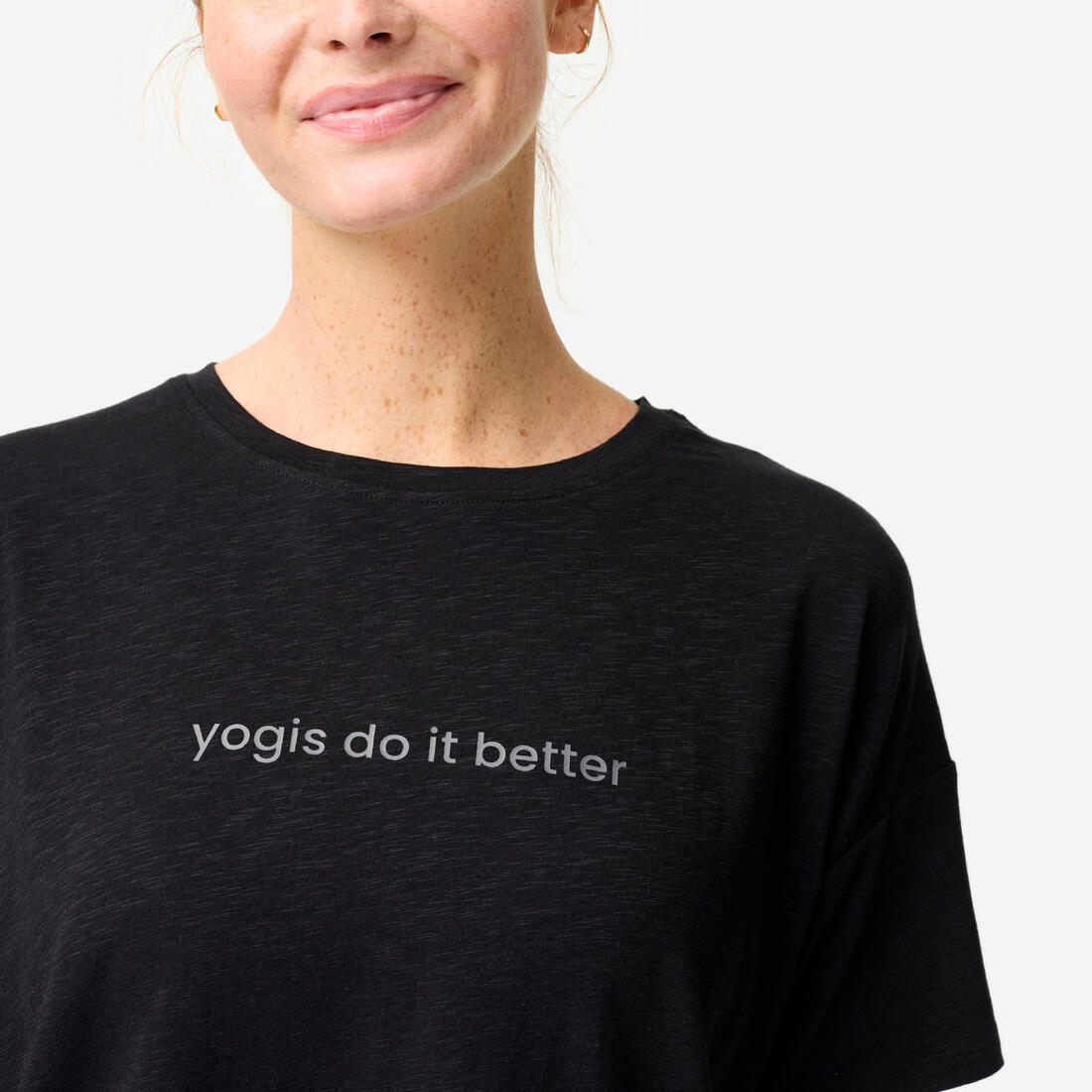 T-shirt manches courtes de yoga femme