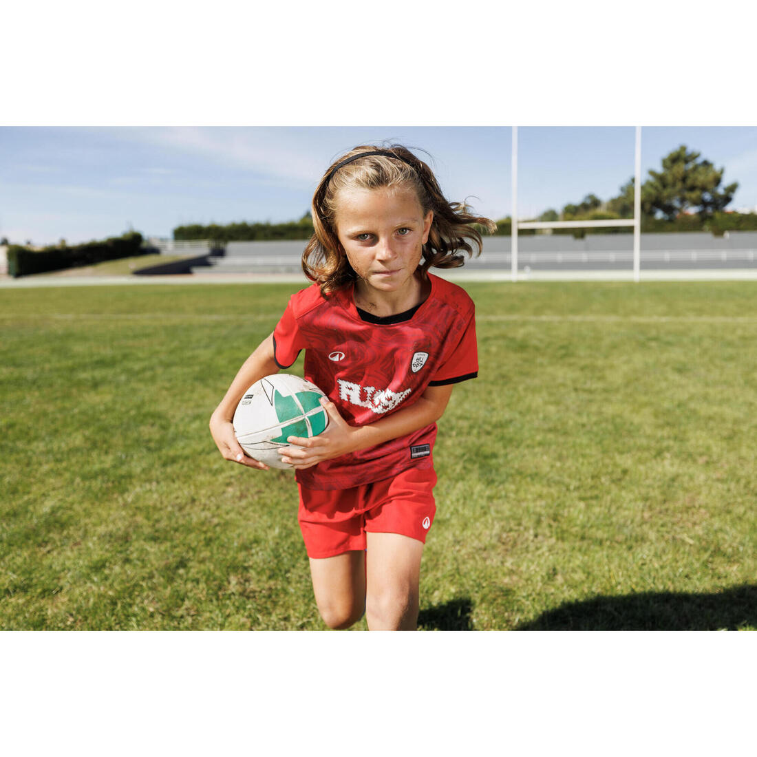 Ballon d'initiation de rugby taille 4, Vert