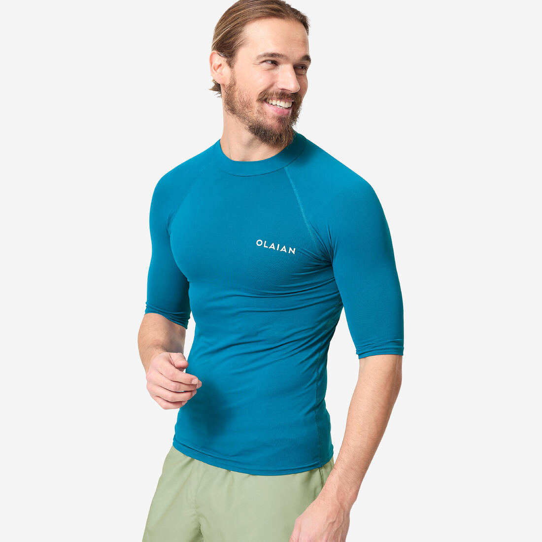 Tee shirt anti uv surf top 100 manches courtes homme