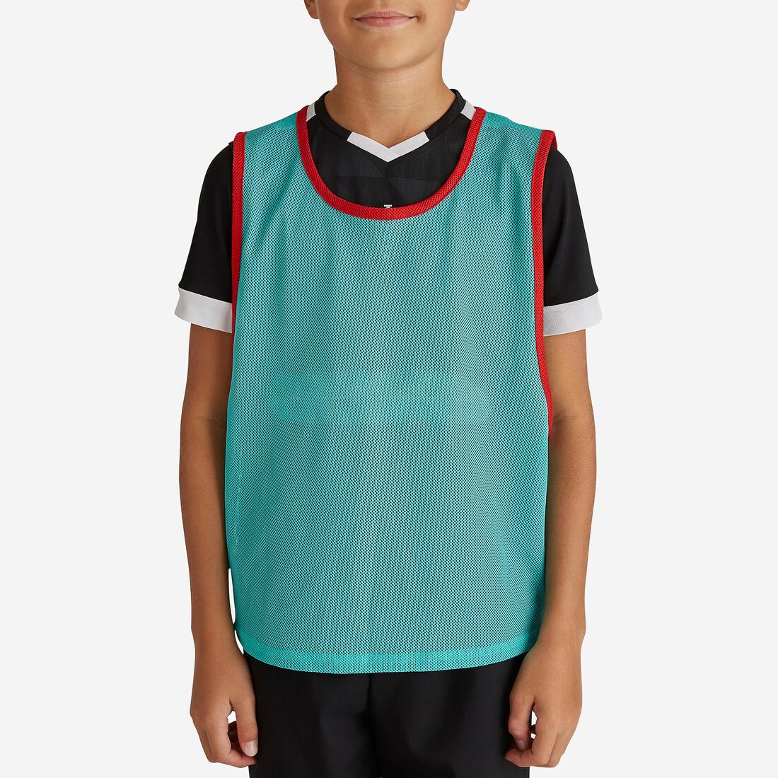 Chasuble sports collectifs enfant jaune fluo