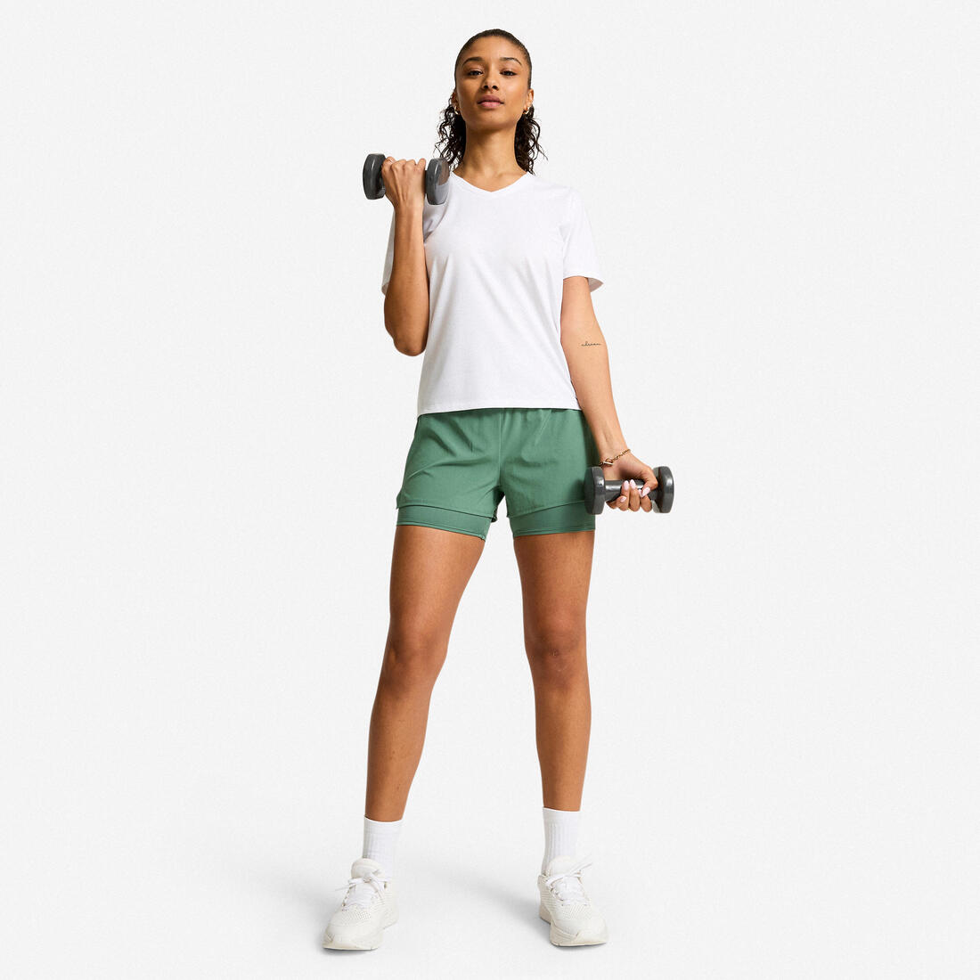 TEE SHIRT COOLMAX FEMME COL V