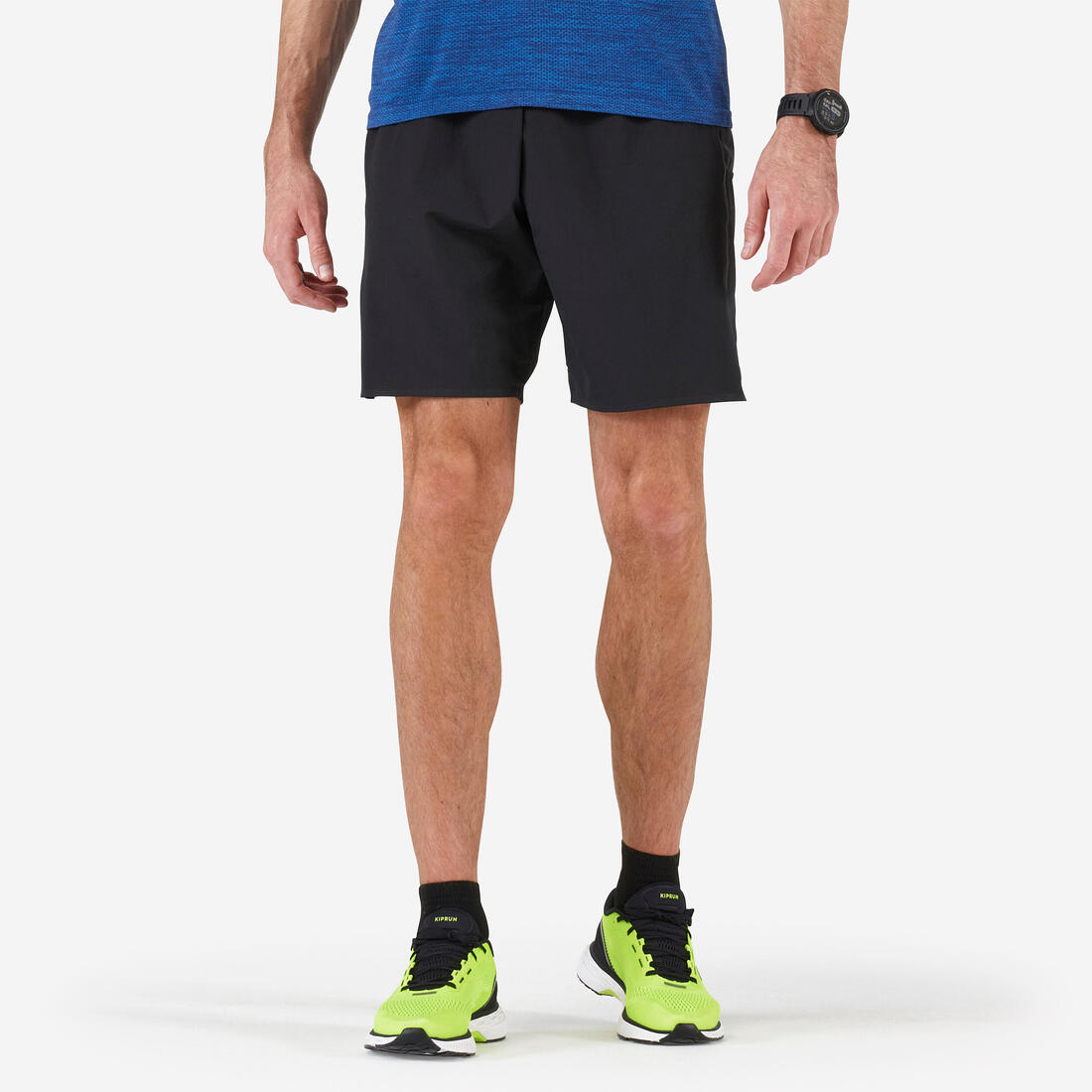 SHORT RUNNING HOMME AVEC PORTAGE KIPRUN MARATHON NOIR – noir