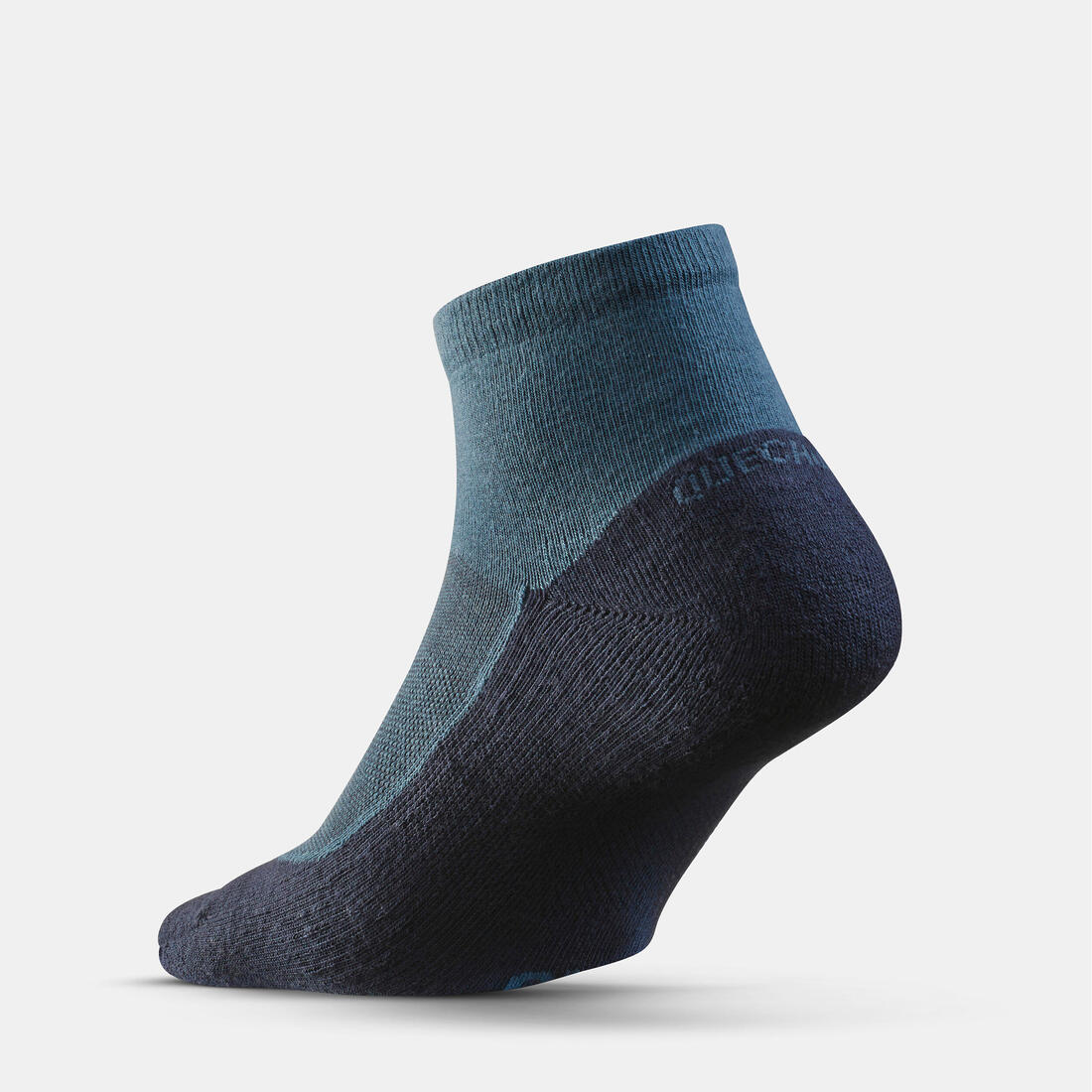 Chaussettes de randonnée mid (2 paires) adulte, Hike 50 bleu