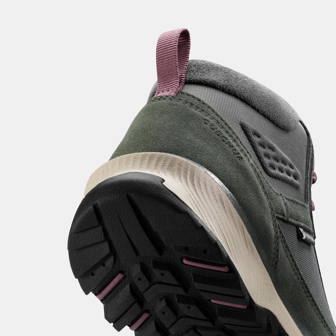 Chaussures de randonnée mid imperméables femme, NH500 Cuir WP