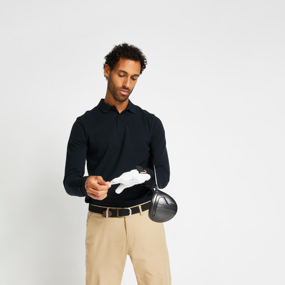 Polo golf manches longues homme -  mw500