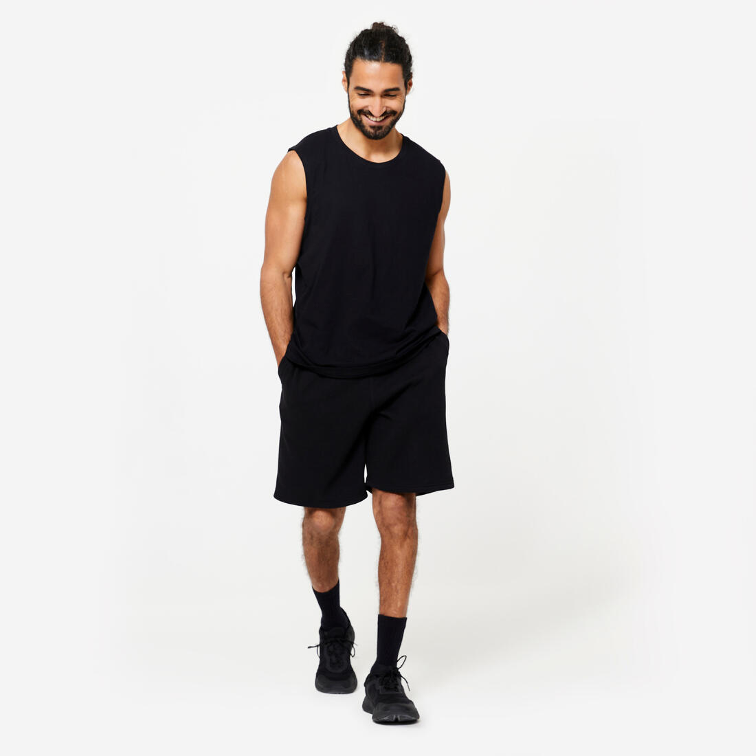 Débardeur extensible fitness homme - 500