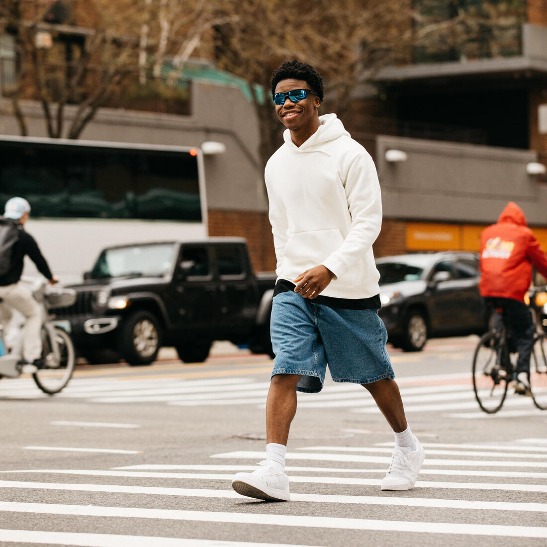 Baskets en cuir CJ80 homme blanche
