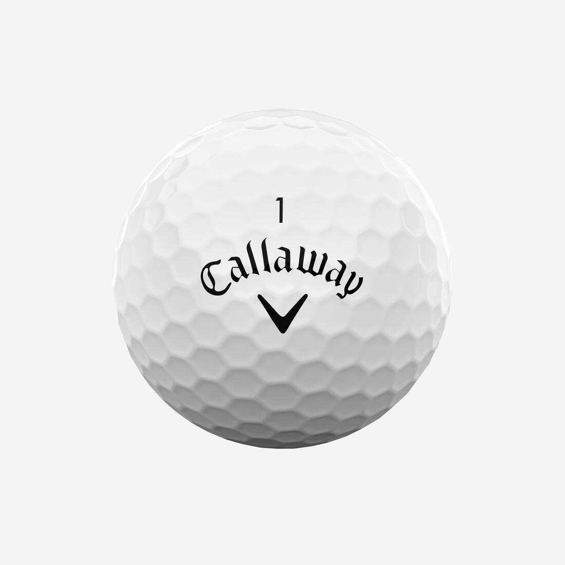 Balles de golf x12, Callaway Supersoft blanc