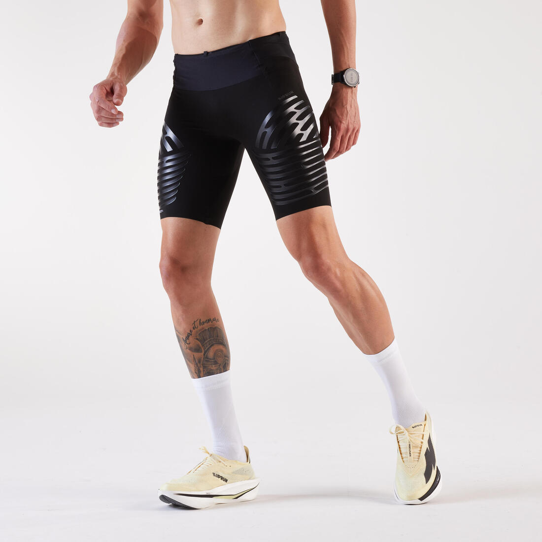 Cuissard de Trail Homme, Kiprun trail run 900 Ultra noir x RHEON