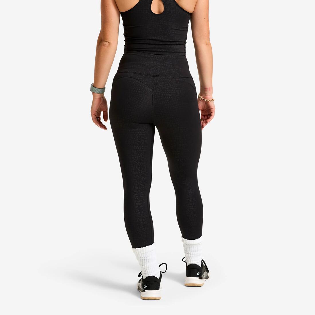 Legging de sport taille haute gainant femme foncé