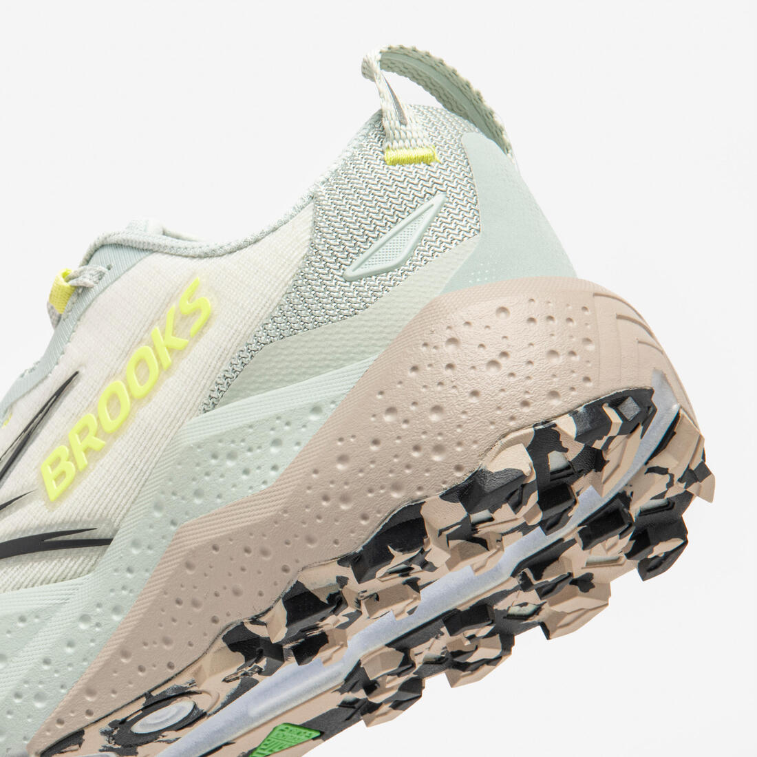Chaussures de running trail femme, Brooks caldera 8, blanc et bleu