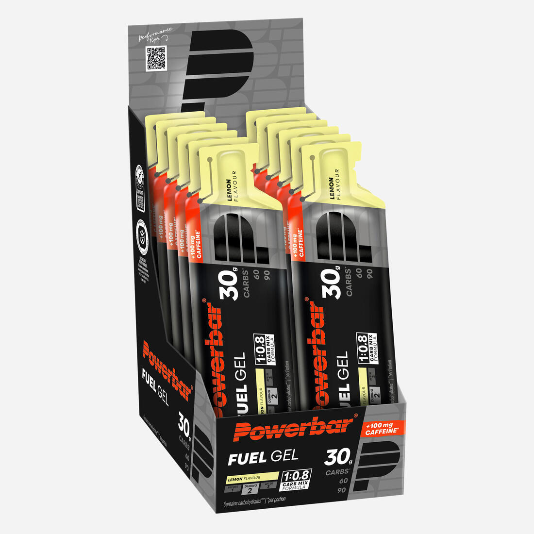 Gel énergétique avec caféine citron, Blackline x12