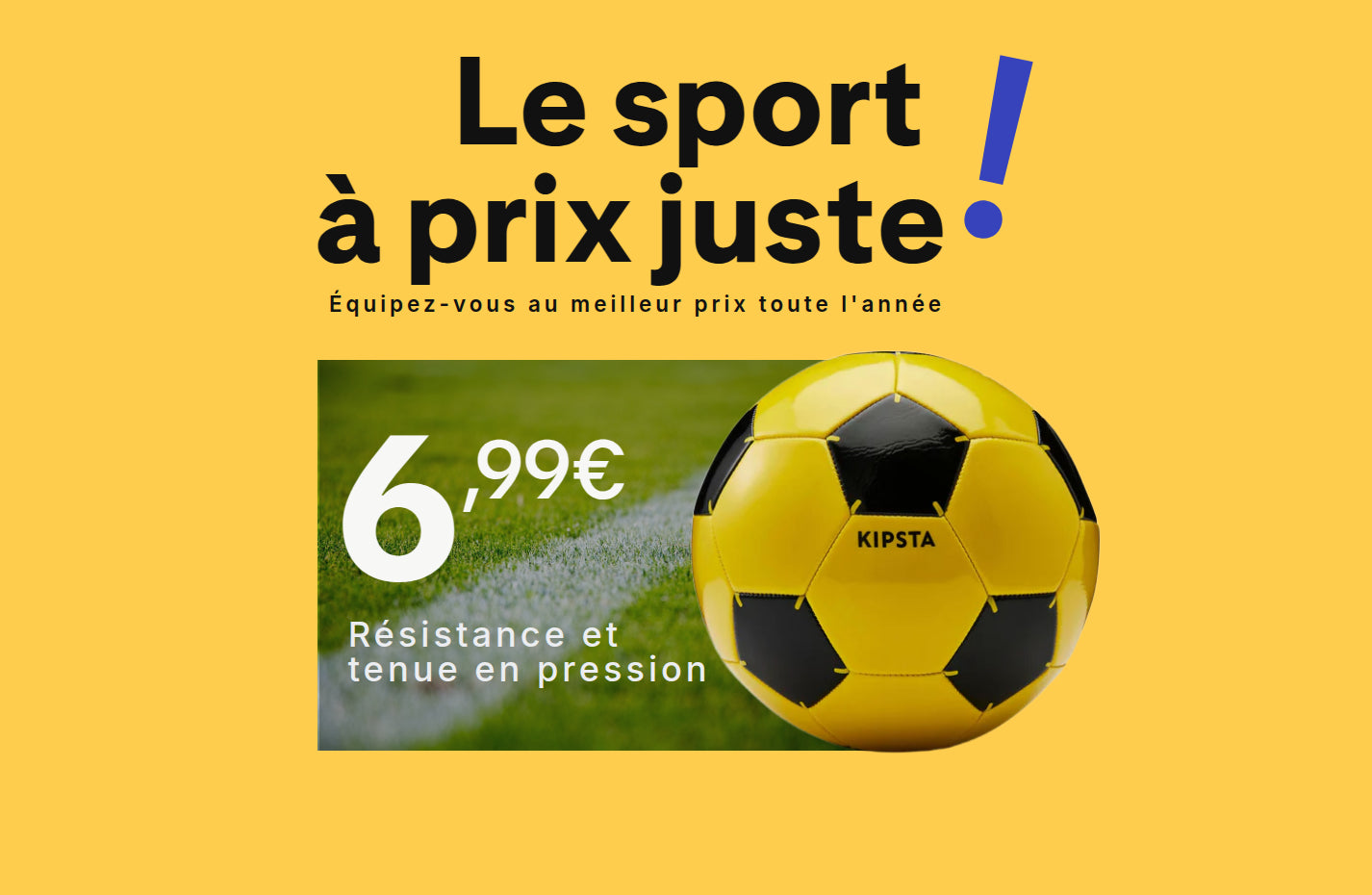 Le sport à prix juste