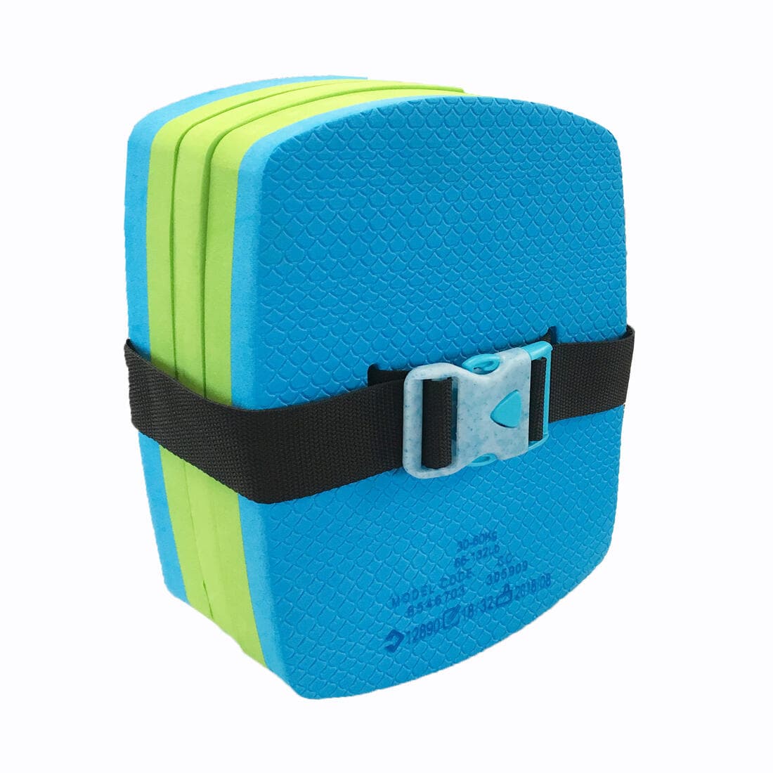 Ceinture de natation bleu vert 30-60 kg avec flotteur amovible