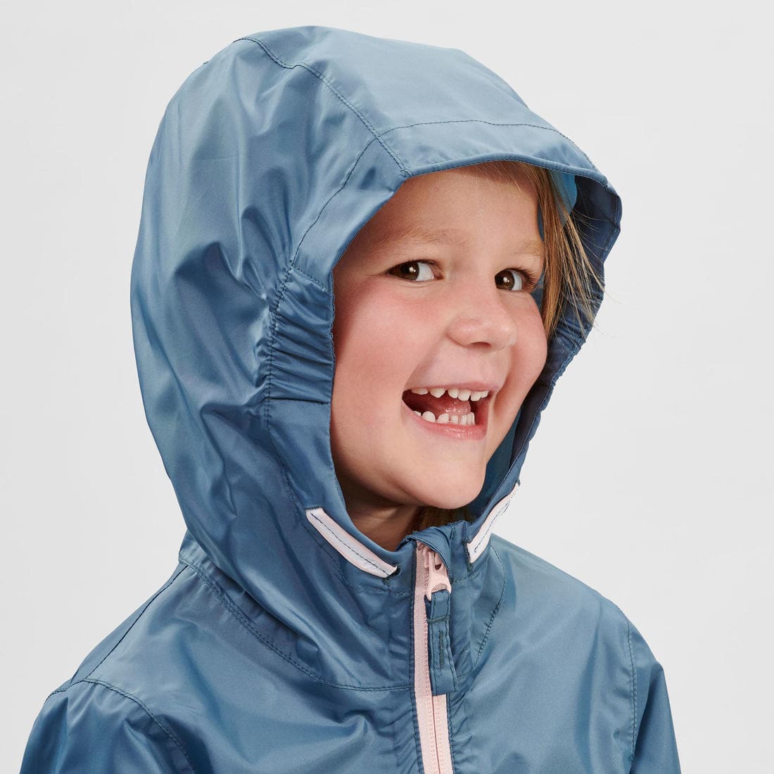 Veste imperméable de randonnée enfant - MH100 zip - 2-6 ANS