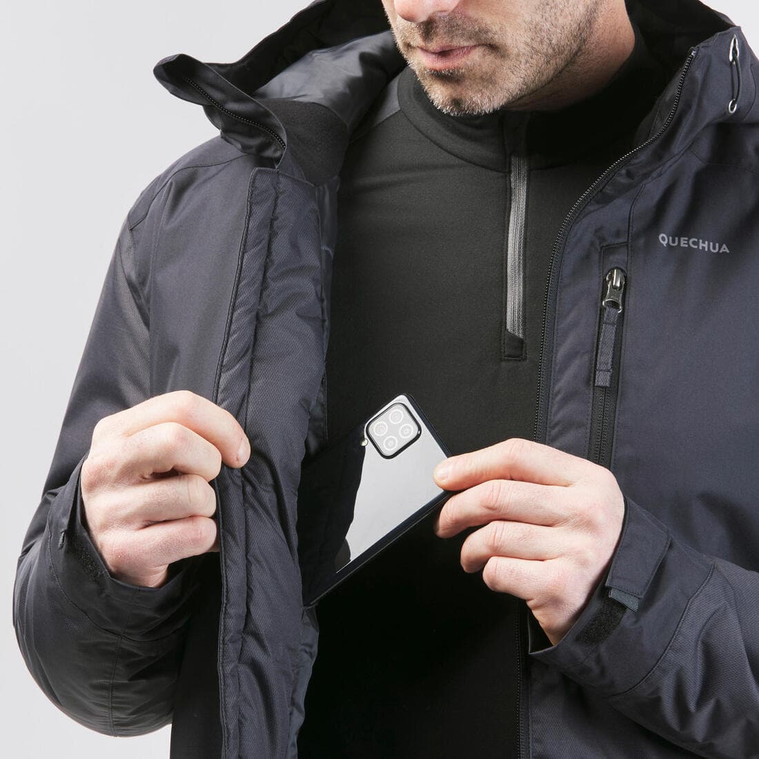 Veste hiver imperméable de randonnée - SH500 -10°C - homme