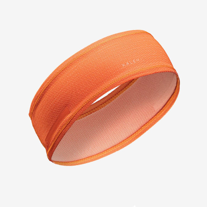 Bandeau en tissu élastique pour la course à pied fitness orange