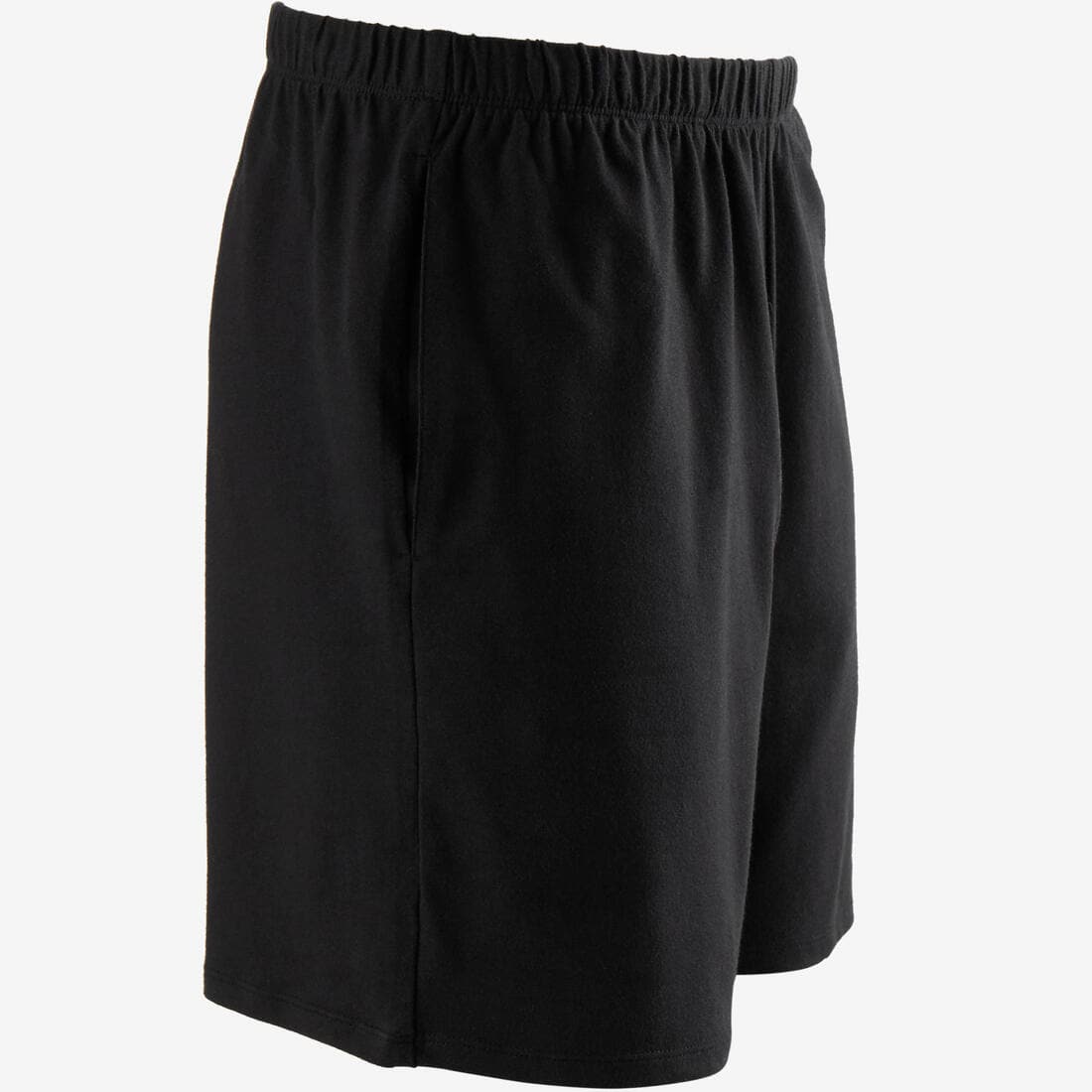 Short Fitness homme coton droit avec poche clés - 100 court