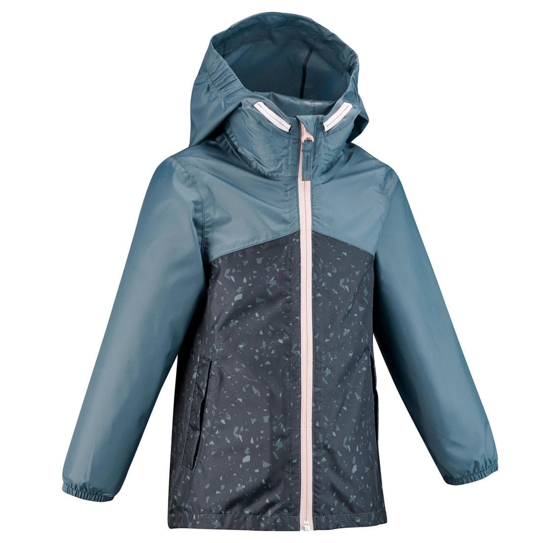 Veste imperméable de randonnée enfant - MH100 zip - 2-6 ANS