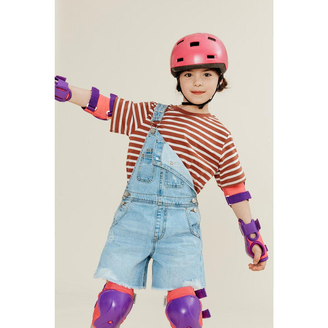 Casque enfant roller skateboard trottinette B100 bleu - Decathlon