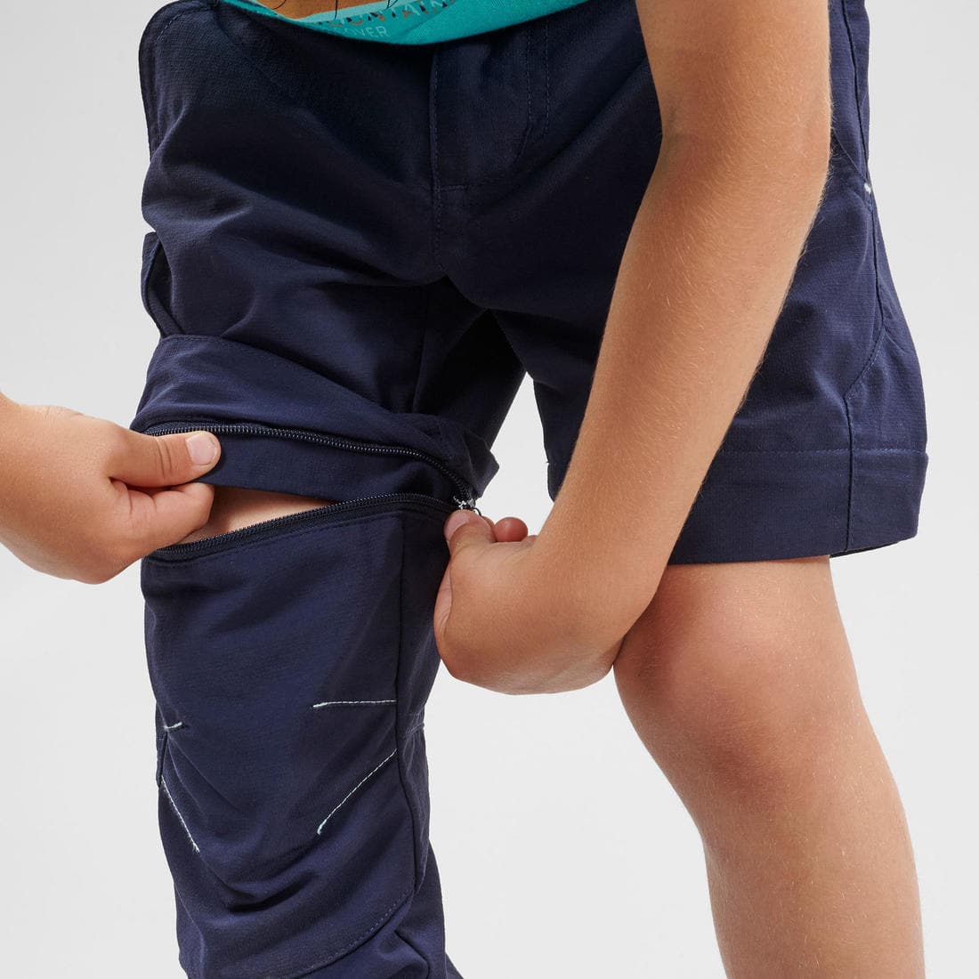 Pantalon de randonnée modulable enfant - MH500 KID - 2-6 ANS