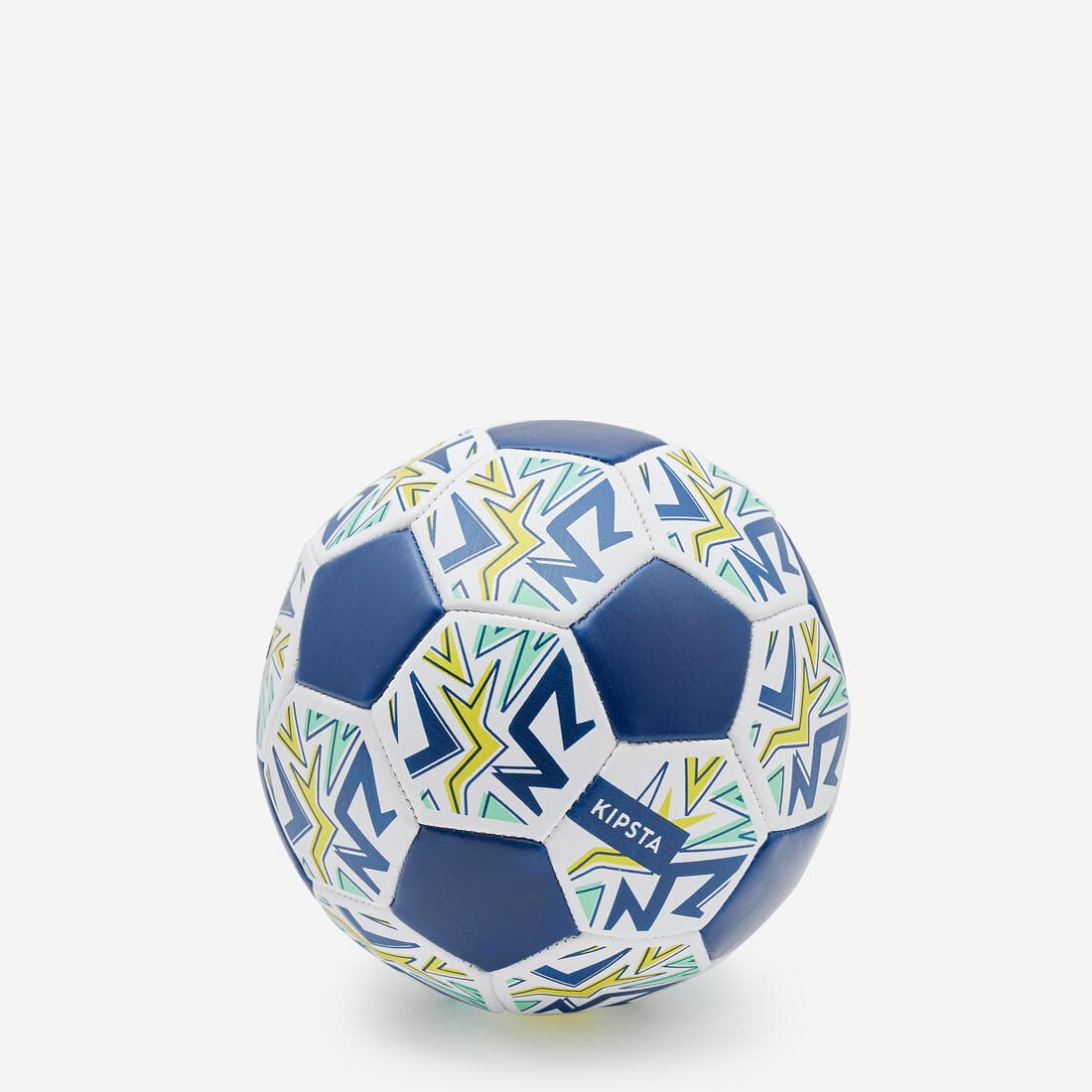 Mini ballon de football LEARNING BALL BLANC BLEU TAILLE 1