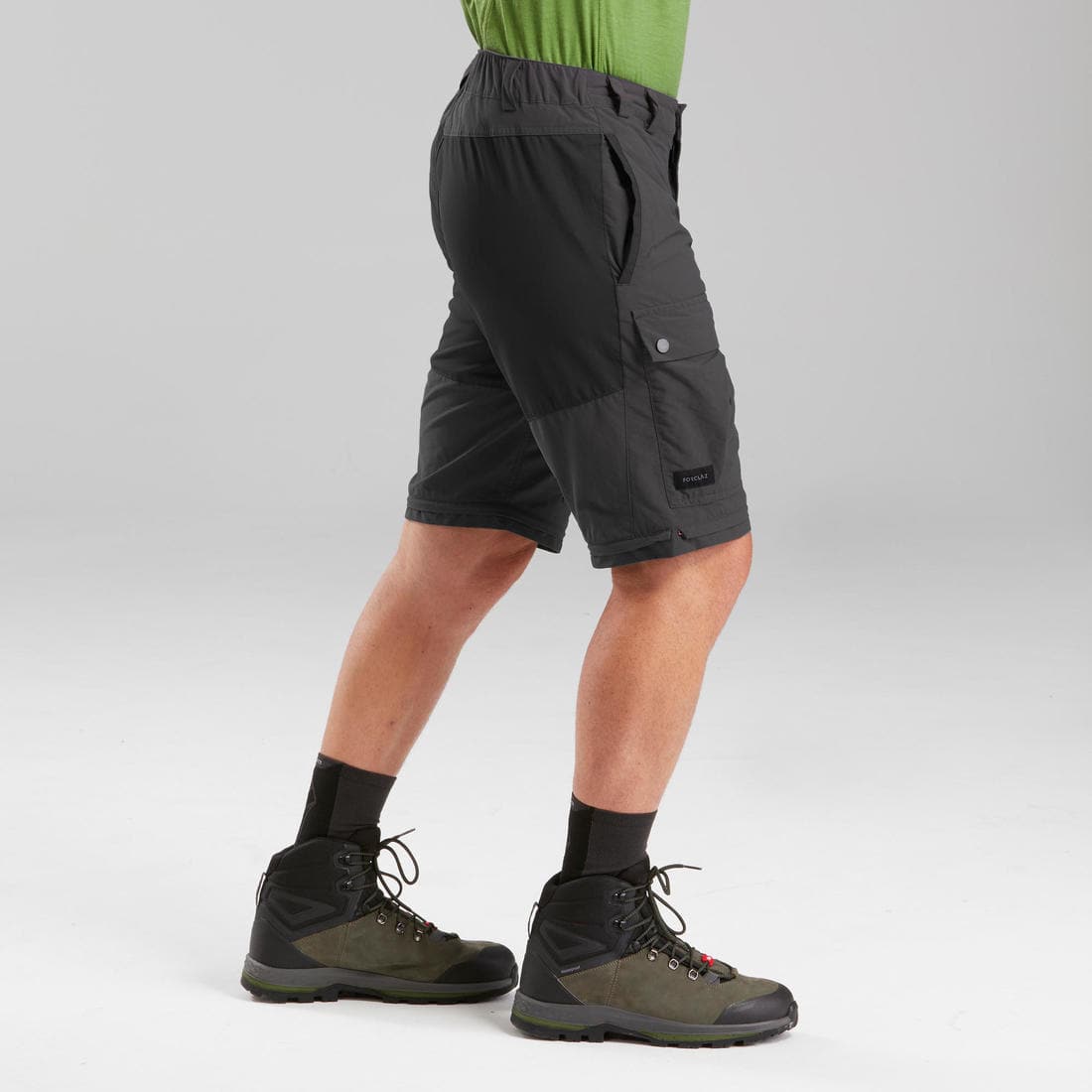 Pantalon modulable 2 en 1 et résistant de trek montagne - MT100 Homme