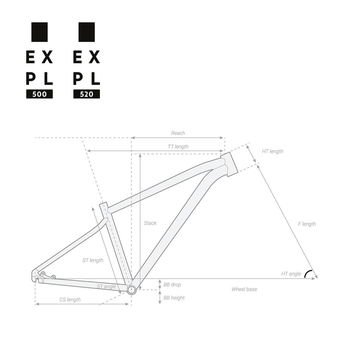 VÉLO VTT RANDONNÉE EXPL 500 29"