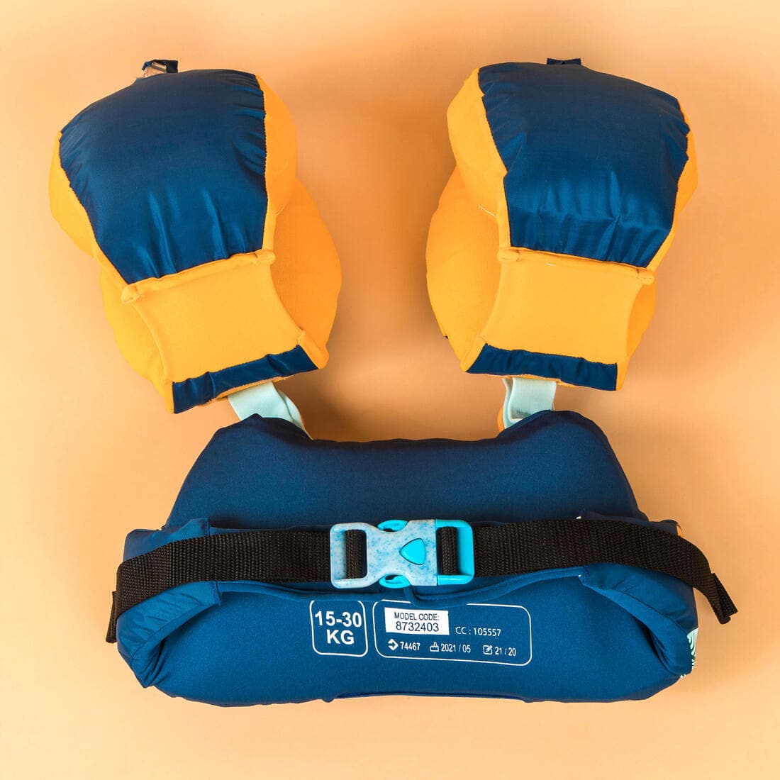 Brassards-ceinture piscine évolutif TISWIM enfant bleu "DRAGON"