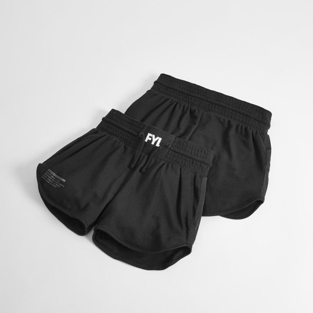 SHORT DE BOXE 100 FEMME NOIR