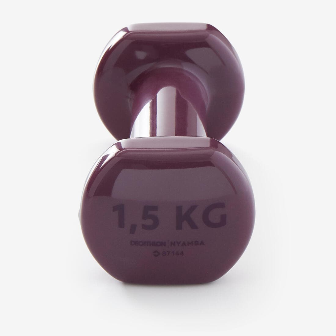 PAIRE D'HALTÈRES FITNESS 2*1,5 KG - BORDEAUX