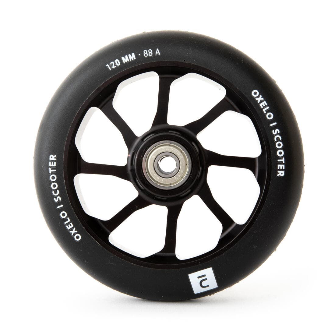 Roue trottinette freestyle core alu noir PU 120 mm