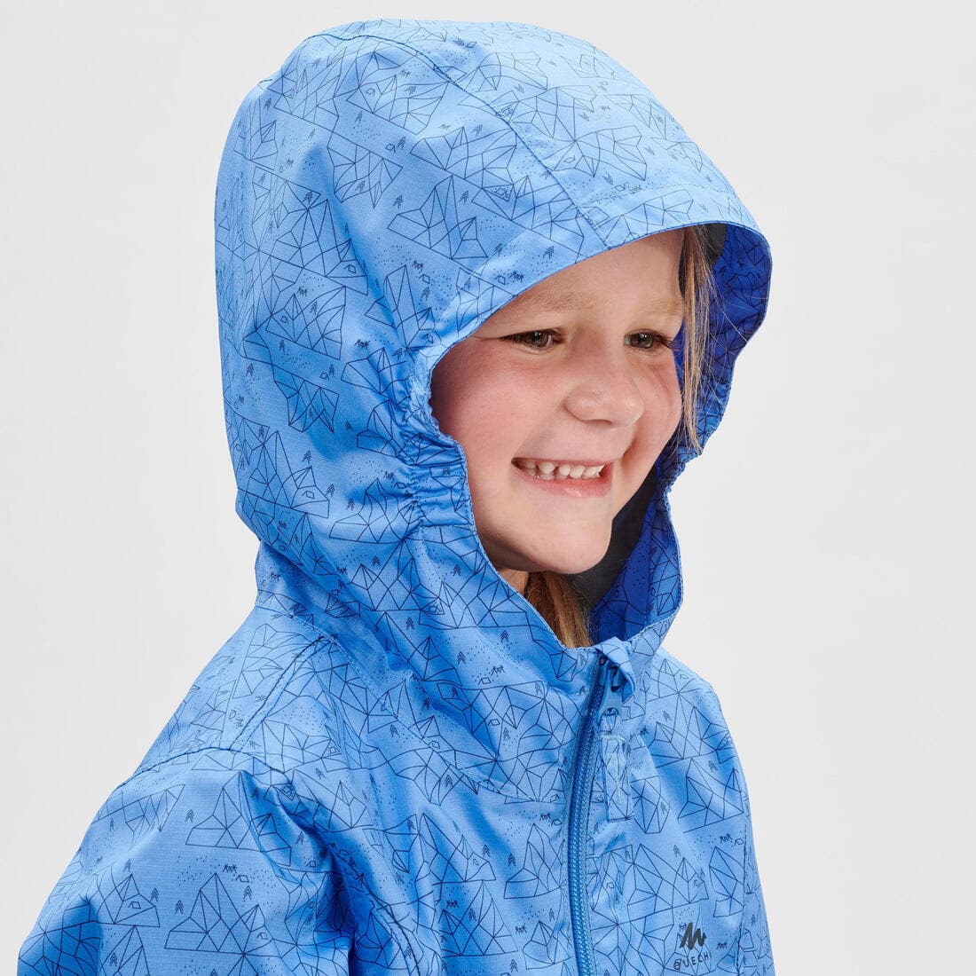 Veste imperméable de randonnée enfant - MH500 KID - 2-6 ANS