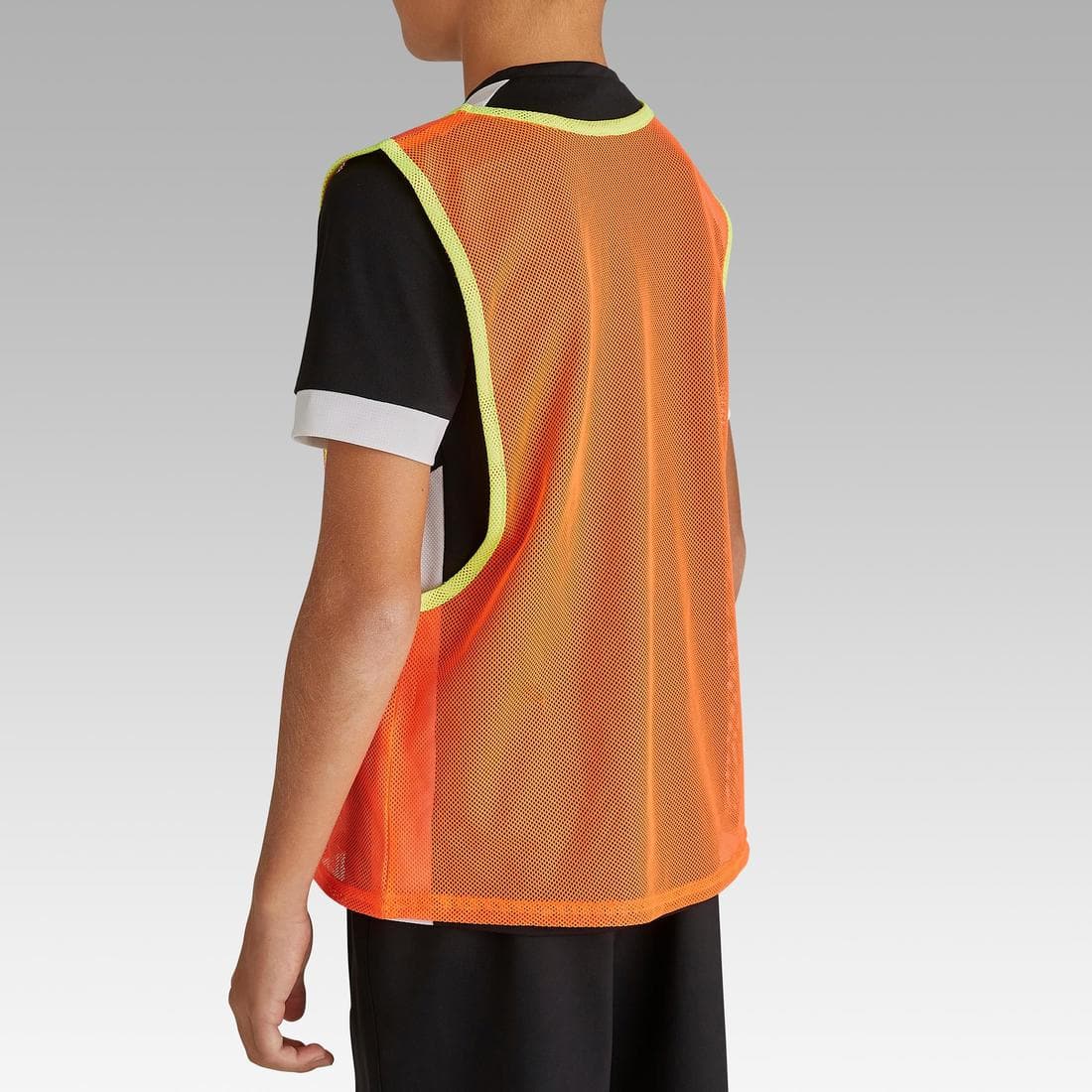 Chasuble sports collectifs enfant jaune fluo