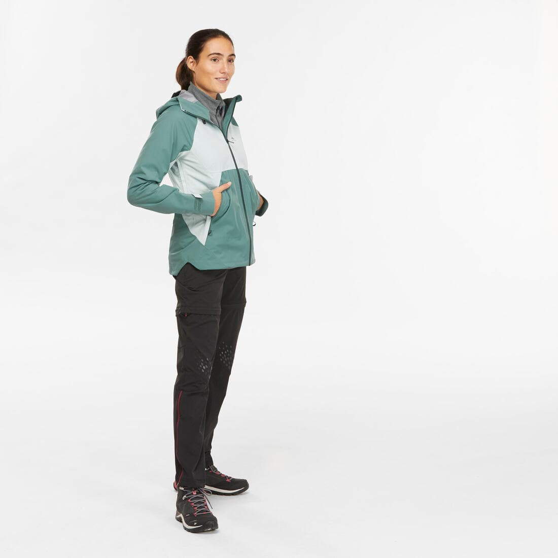 Veste imperméable de randonnée montagne - MH500 - Femme