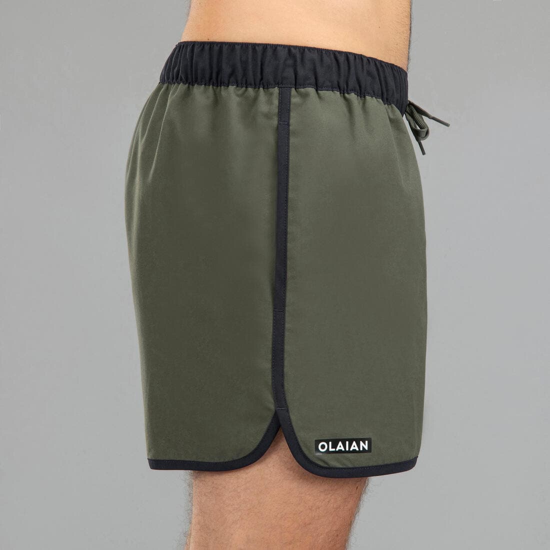 Surf boardshort court 100 SUNSTRIPE GREEN