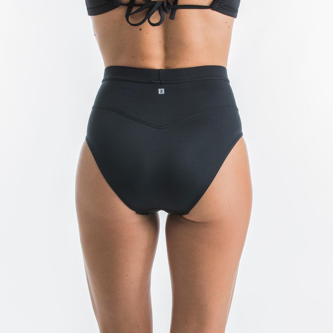 Culotte taille haute femme ROSA PAILLETEE NOIR OR idéale pour le surf