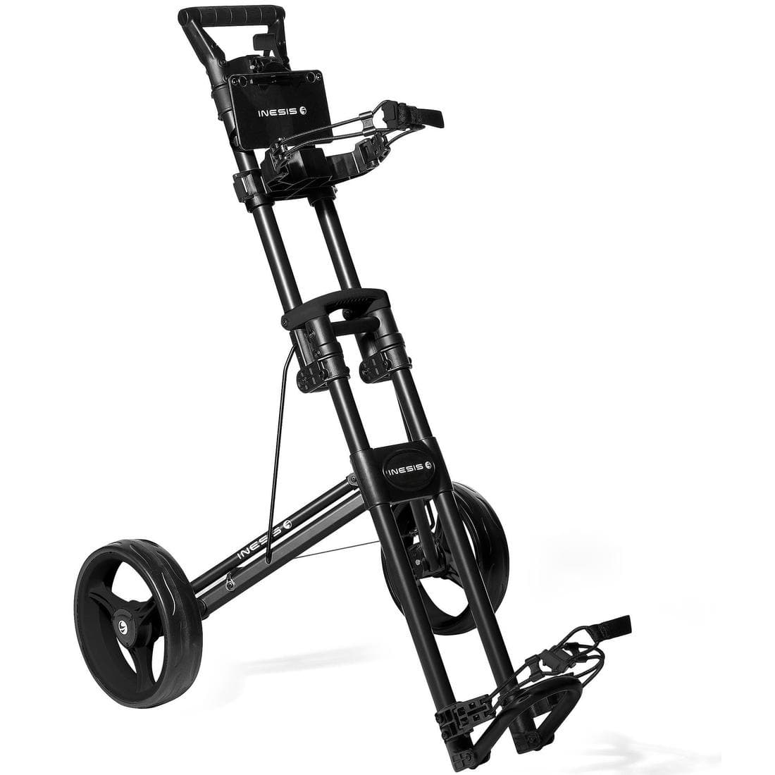 Chariot golf - INESIS 2 roues compact noir