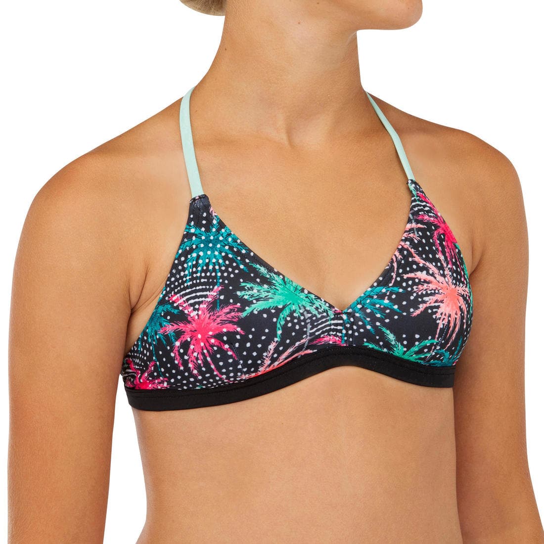 HAUT DE MAILLOT DE BAIN SURF FILLE TRIANGLE BETTY 500