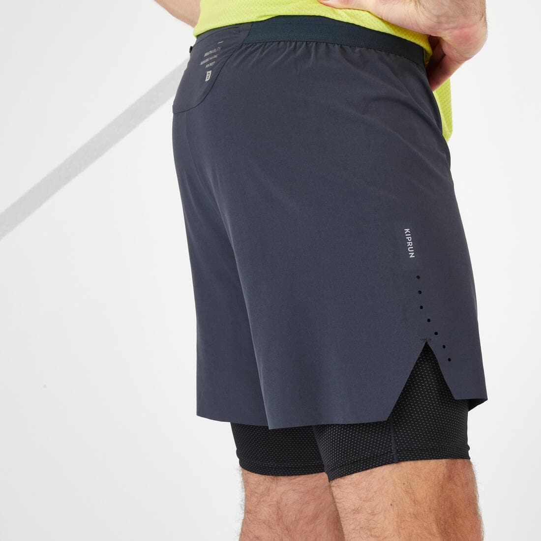 SHORT CUISSARD RUNNING HOMME KIPRUN 2 IN 1