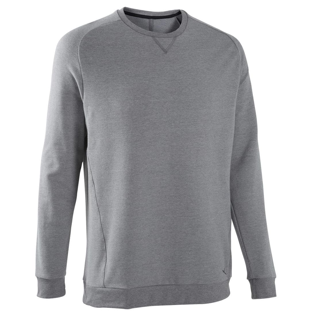 Sweat Fitness homme - Crew 100 gris schiste